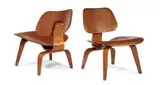 Charles and Ray Eames, Lounge chairs (2), Laminated walnut