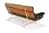 Charles and Ray Eames, Teak and leather sofa