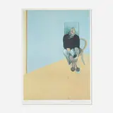 Study for Self Portrait by Francis Bacon, 1984, offset lithograph in colors, sold Oct 2021