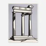 Roy Lichtenstein, Temple (from the Temples and Ruins series), 1964, offset lithograph in colors