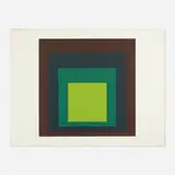 I-S k by Josef Albers, 1973, screenprint in colors on heavy etching paper, sold Oct 2021