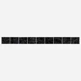 Al Held, Untitled (White lines on black paper)