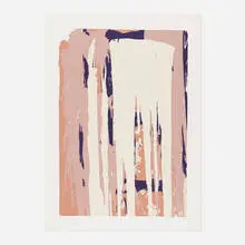 Larry Poons, Untitled, screenprint in colors