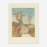 Roberto Sebastian Matta, Two works from the Così Fan Tutte portfolio, 1970, etching and aquatint in colors