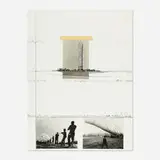Christo, 5600 Cubicmeter Package, Kassel, 1986, screenprint with collotype and photo-collage on Fabriano paper with adhesive tape, cotton thread and additions in marker
