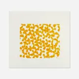 Wallflower 34 (from the Wallflowers series) by Donald Sultan, 2008, screenprint in colors, sold Oct 2021