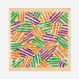 Jasper Johns, Untitled, 1977, screenprint in colors on Patapar printing parchment
