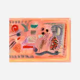 Lamar Briggs, Untitled, c. 1985, monotype with gold leaf