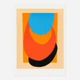 Terry Frost, Straw, Orange, Blue, 1972, lithograph in colors