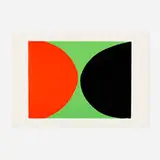 Terry Frost, Red and Black on Green