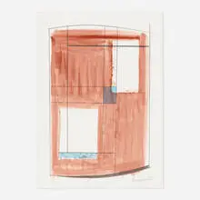 Barbara Hepworth, Rangatira II (from the Opposing Forms series), 1970, screenprint in colors on TH Saunders