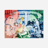 Romare Bearden, Bopping at the Birdland (from the Jazz series), 1979, lithograph in colors