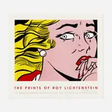 Roy Lichtenstein, Crying Girl exhibition poster, 1995, offset lithograph in colors