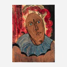 Elizabeth Etched by Grace Hartigan, 1984, etching in colors, sold Oct 2021