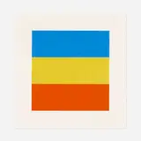 Ellsworth Kelly, Blue, Yellow, Red, screenprint in colors