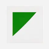Green Curve with Radius of 20' (from the For Meyer Schapiro portfolio) by Ellsworth Kelly, 1974, lithograph with embossing on Arjomari, sold Oct 2021