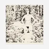 Neil Welliver, Reflected Nude, 1974, lithograph