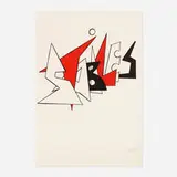 Stabiles by Alexander Calder, 1963, lithograph in colors on BFK Rives, sold Oct 2021
