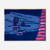 the heavens are yours by Corita Kent, 1962, screenprint in colors, sold Oct 2021