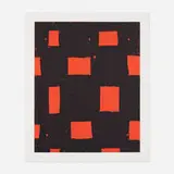 Günther Förg, Untitled, 1991, woodcut in colors