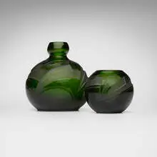 Auguste Legras, Art Deco vases, set of two