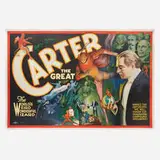 The Otis Lithograph Company, Carter the Great billboard poster, c. 1926, lithograph in colors laid to canvas