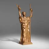 Daniel Chester French, Statue of the Republic (1893 World's Columbian Exposition Centennial Anniversary commemorative sculpture), c. 1993, painted plaster composite, steel