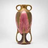 Tall Amphora vase with leaves by Stellmacher Riessner & Kessel, sold Feb 2024