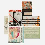 Maria Likarz-Strauss, Six works, c. 1920-1930, pencil and ink on paper; lithograph in colors