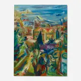 Wilhelm Kaufmann, Landscape, oil on canvas board