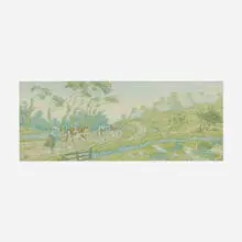 Henri Rivière, L'averse (from the La féerie des heures series), 1902, lithograph in colors