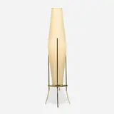 Yasha Heifetz, Rotoflex floor lamp, c. 1955, brass, plastic, lacquered wood