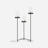 candelabra by Hendrik Van Keppel and Taylor Green, c. 1955, enameled steel, glass, sold Feb 2015