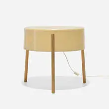 Bill Lam, Molded Fiberglass Light-Table, model LL-130, c. 1950, fiberglass, birch