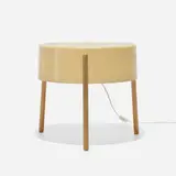 Bill Lam, Molded Fiberglass Light-Table, model LL-130, c. 1950, fiberglass, birch