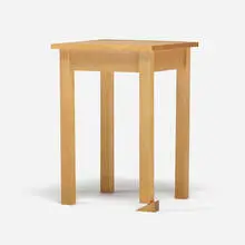 Tony Tasset, Table (Wedged), 1992, maple