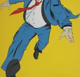 Deborah Azzopardi, Untitled, Deborah Azzopardi (b.1958) MAN RUNNING Acrylic on board