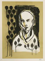 Titi Freak, Untitled, b.1974) 'SEMPRE' Screenprint in two colours