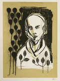 Titi Freak, Untitled, b.1974) 'SEMPRE' Screenprint in two colours
