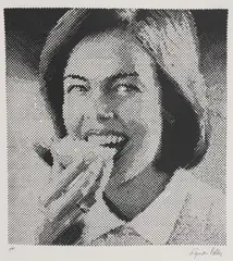 Untitled by Sigmar Polke, 1941-2010) 'FRAU MIT BUTTERBROT' Screenprint, sold Oct 2019