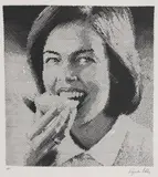 Sigmar Polke, Untitled, 1941-2010) 'FRAU MIT BUTTERBROT' Screenprint