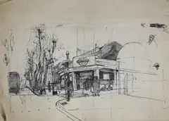 Fred Dubery, Untitled, wash and pencil drawings