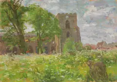 Untitled by Fred Dubery, STUDY Oil on board 25.5 x 30.5cm (5) Illustrated: ST MARY'S CHURCH in Ian Collins, sold Oct 2019