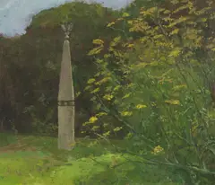 Untitled by Fred Dubery, oil on linen laid on board 25.4 x 30.3cm, sold Oct 2019