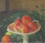 Fred Dubery, Untitled, IN CANDLELIGHT Oil on board 14.6 x 18.4cm; SWEET PEAS AND VENUS Signed