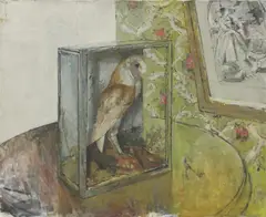 Untitled by Fred Dubery, Fred Dubery (1926-2011) THE OWL Oil on canvas 63 x 76cm, sold Oct 2019
