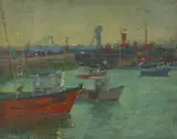 Fred Dubery, Untitled, oil on linen laid on board 15.8 x 26.5cm (2)