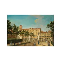 Aux portes des Giardini Reali, Venise by Vincenzo Chilone, oil on canvas, unlined, sold Oct 2024