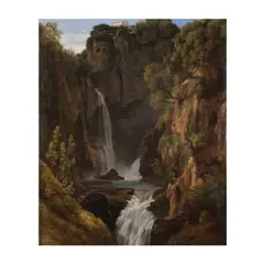 Les chûtes des Marmore by Nicolas-Didier Boguet, oil on canvas, sold Oct 2024