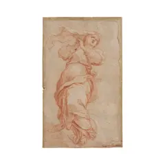 Thomas Blanchet, L'Immaculée Conception, sanguine heightened with white on paper